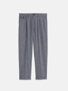 ALEX MILL STANDARD PLEATED PANT IN STRIPED COTTON LINEN