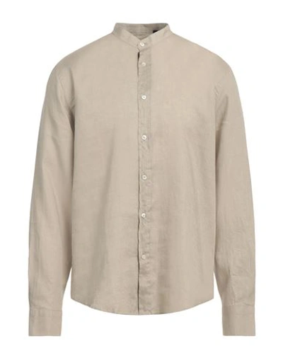 Liu •jo Man Man Shirt Beige Size 16 Lyocell, Linen, Cotton