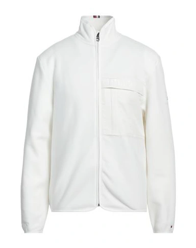 Tommy Hilfiger Man Sweatshirt Off White Size S Polyester