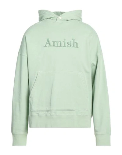 Amish Man Sweatshirt Light Green Size Xl Cotton