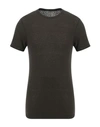 Ten C Man T-shirt Dark Brown Size Xl Cotton In Brown