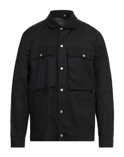 Thom Krom Man Shirt Black Size L Cotton, Elastane