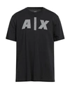 Armani Exchange Man T-shirt Black Size Xxl Cotton