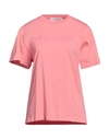 Trussardi Woman T-shirt Salmon Pink Size Xl Cotton