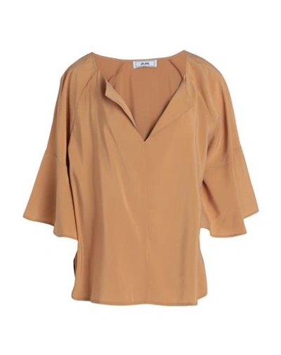 Jijil Woman Top Camel Size 4 Viscose, Polyester In Beige