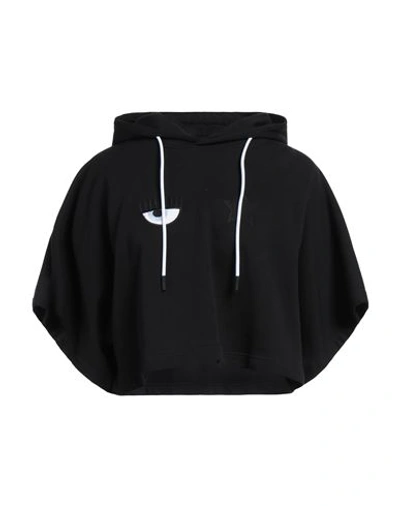 Chiara Ferragni Woman Sweatshirt Black Size S Cotton