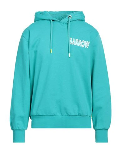 Barrow Man Sweatshirt Turquoise Size Xl Cotton In Blue