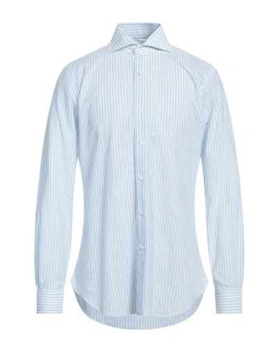 Barba Napoli Man Shirt Sky Blue Size 15 ¾ Cotton, Linen