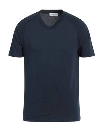 Bellwood Man T-shirt Midnight Blue Size 46 Cotton