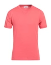 Bellwood Man T-shirt Coral Size 38 Cotton In Red