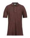 Bellwood Man Polo Shirt Brown Size 42 Cotton