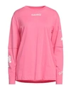 Ganni Woman T-shirt Pink Size L Cotton In Pink
