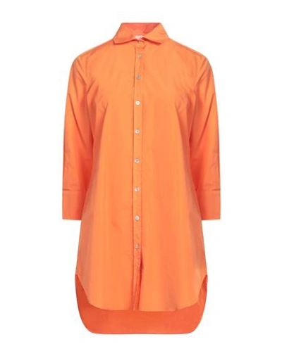 Barba Napoli Woman Shirt Orange Size 8 Cotton