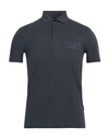 Armani Exchange Man Polo Shirt Navy Blue Size Xs Cotton