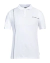 Armani Exchange Man Polo Shirt White Size S Cotton, Elastane