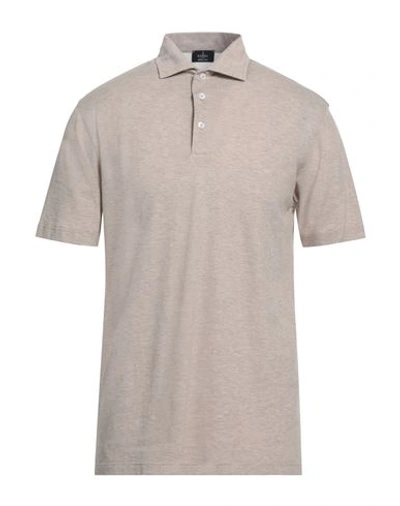 Barba Napoli Man Polo Shirt Beige Size 44 Cotton