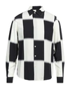 Sandro Man Shirt Ivory Size S Viscose In White