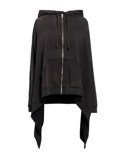 Mm6 Maison Margiela Woman Sweatshirt Black Size S Cotton, Polyester