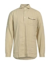 Lardini Man Shirt Sage Green Size Xl Linen
