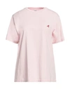 Autry Woman T-shirt Light Pink Size L Cotton In Pink