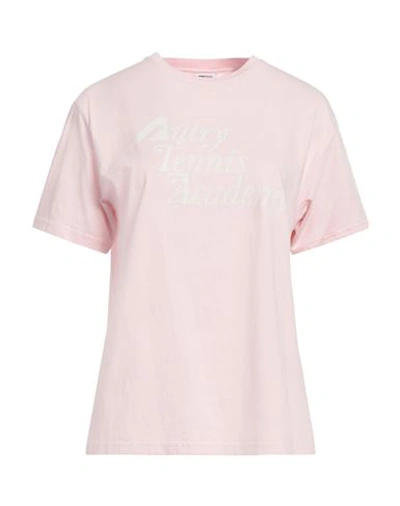 Autry Woman T-shirt Light Pink Size L Cotton