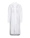 Stella Jean Woman Midi Dress White Size 6 Cotton