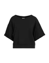 Deha Woman T-shirt Black Size Xl Viscose, Elastane, Polyurethane