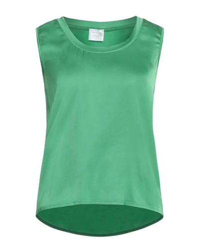 Anonyme Designers Woman Top Green Size L Viscose, Elastane