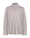 Luigi Borrelli Napoli Man Polo Shirt Dove Grey Size 42 Cotton, Cashmere