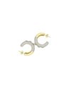 Lunaya Mini Molten Hoops White In White