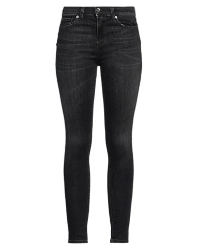 Emporio Armani Woman Jeans Steel Grey Size 32 Cotton, Polyester, Elastane In Black