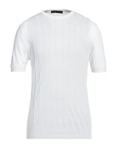 Jeordie's Man Sweater White Size Xl Cotton