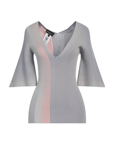 Emporio Armani Woman Sweater Light Grey Size M Viscose, Polyester