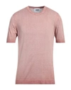 Alpha Studio Man Sweater Pastel Pink Size 44 Cotton