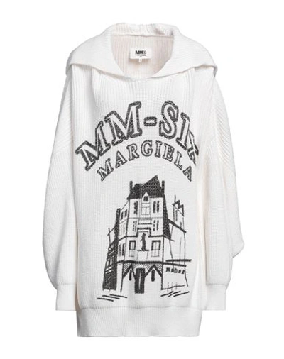 Mm6 Maison Margiela Woman Sweater White Size S Cotton