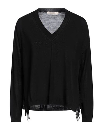 Liviana Conti Woman Sweater Black Size 8 Virgin Wool