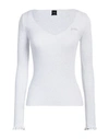 Pinko Woman Sweater Light Grey Size M Viscose, Polyester, Polyamide, Elastane