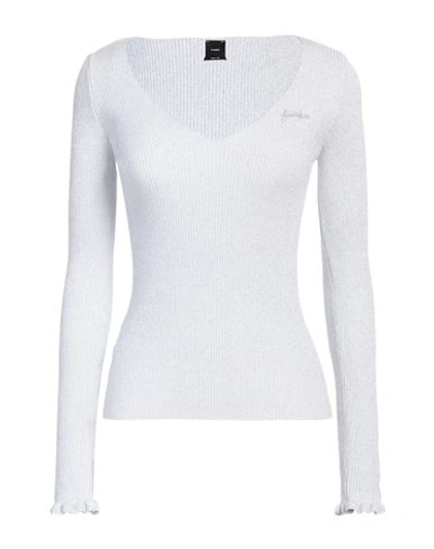 Pinko Woman Sweater Light Grey Size L Viscose, Polyester, Polyamide, Elastane