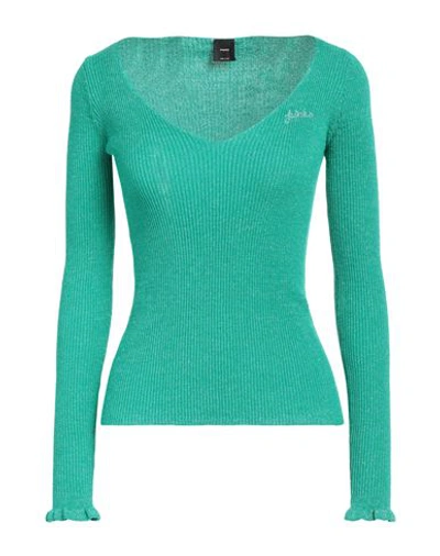 Pinko Woman Sweater Emerald Green Size Xs Viscose, Polyester, Polyamide, Elastane