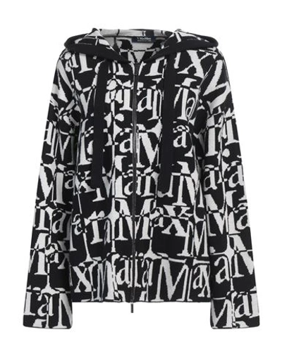 's Max Mara Woman Cardigan Black Size L Wool, Cashmere, Polyamide, Elastane