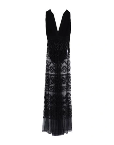 Elisabetta Franchi Woman Maxi Dress Black Size 6 Viscose, Polyester, Polyamide, Elastane