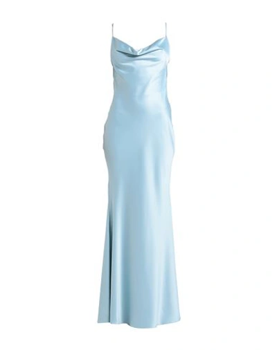 Actualee Woman Maxi Dress Sky Blue Size 10 Polyester