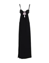 Nensi Dojaka Long Dress With Heart Detail In Black