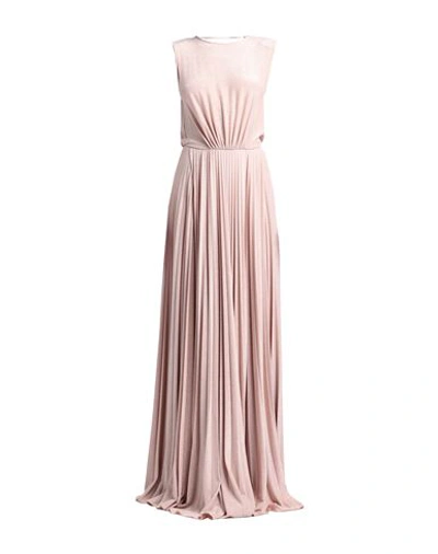 Elisabetta Franchi Woman Maxi Dress Blush Size 6 Viscose, Polyester, Polyamide, Elastane In Pink