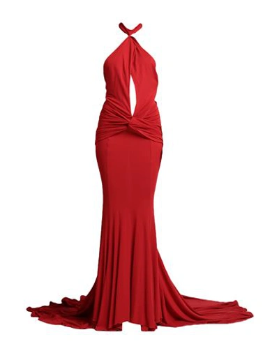 Blumarine Woman Maxi Dress Red Size 6 Viscose