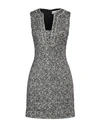 Genny Woman Mini Dress Black Size 8 Polyester, Cotton, Metallic Polyester, Polyamide In Black