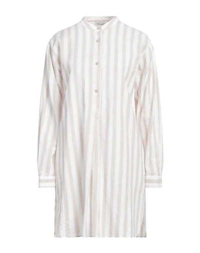 WOOLRICH WOOLRICH WOMAN MINI DRESS BEIGE SIZE M COTTON, LINEN