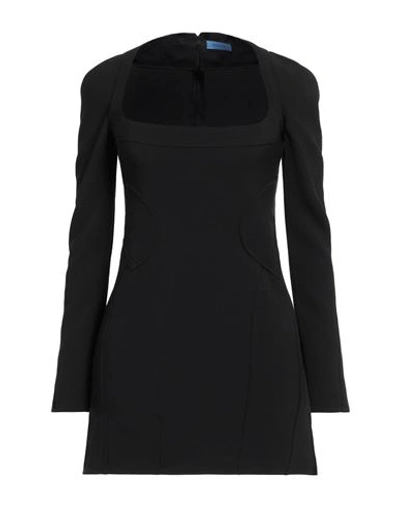 Mugler Woman Mini Dress Black Size 8 Polyester, Elastane