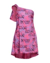 Versace Jeans Couture Woman Mini Dress Fuchsia Size 10 Polyester In Pink