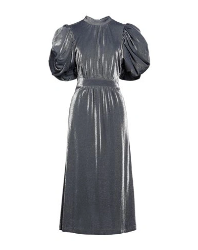 Rotate Birger Christensen Woman Midi Dress Navy Blue Size 10 Polyamide, Polyester